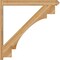Ekena Millwork Merced Arts & Crafts Rough Sawn Outlooker, Western Red Cedar, 6"W x 48"D x 48"H OUT06X48X48MRC03RWR - alternate 2